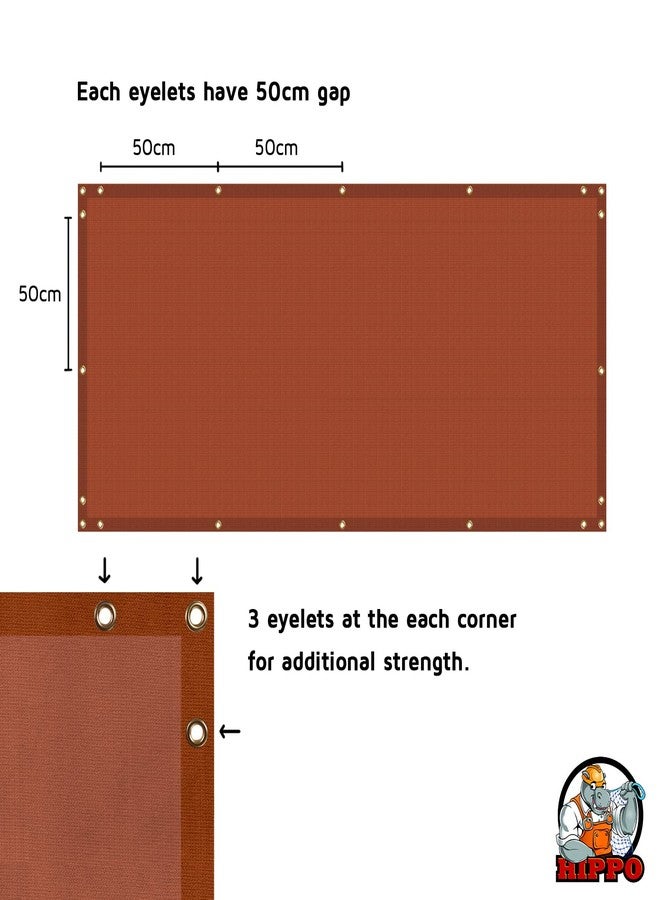 HIPPO Baby Safety Net for Balcony & Staircase Railing Guard for Kids Safety Banister for Toddler Stairway Safety Net Protector (Brown, 0.8MTX4MT) - Image 5